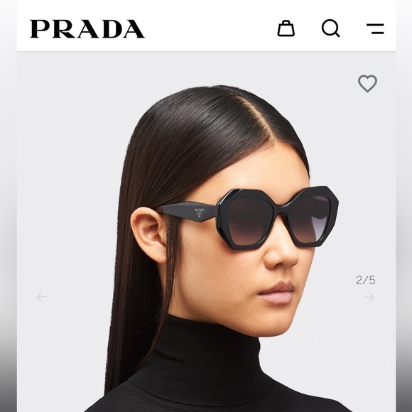black Prada Symbole sunglasses like new - Picture 2 of 3
